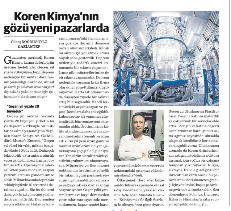 HAKKIMIZDA YAYIMLANAN HABER