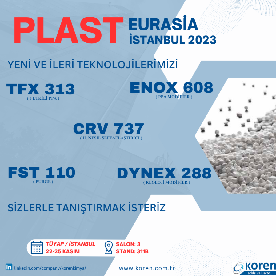 KOREN KİMYA, 2023 PLAST EURASİA fuarında